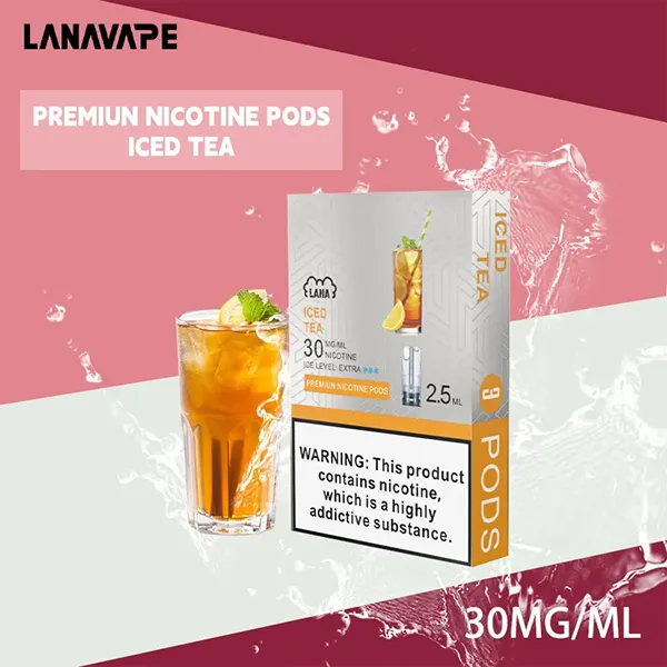 電子煙煙彈 LANA一代透明菸彈 36種口味 冰紅茶