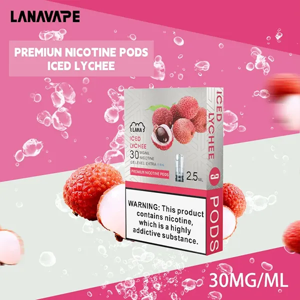 電子煙煙彈 LANA一代透明菸彈 36種口味 荔枝冰