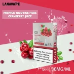 電子煙煙彈 LANA一代透明菸彈 36種口味 蔓越莓