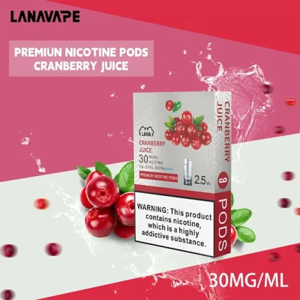 電子煙煙彈 LANA一代透明菸彈 36種口味 蔓越莓