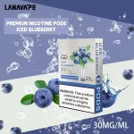 電子煙煙彈 LANA一代透明菸彈 36種口味 藍莓冰