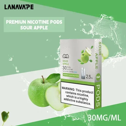 電子煙煙彈 LANA一代透明菸彈 36種口味 蘋果