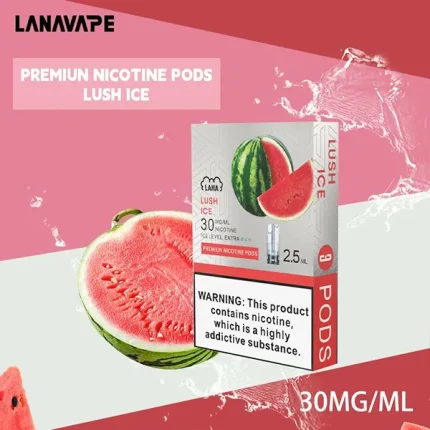 電子煙煙彈 LANA一代透明菸彈 36種口味 西瓜冰