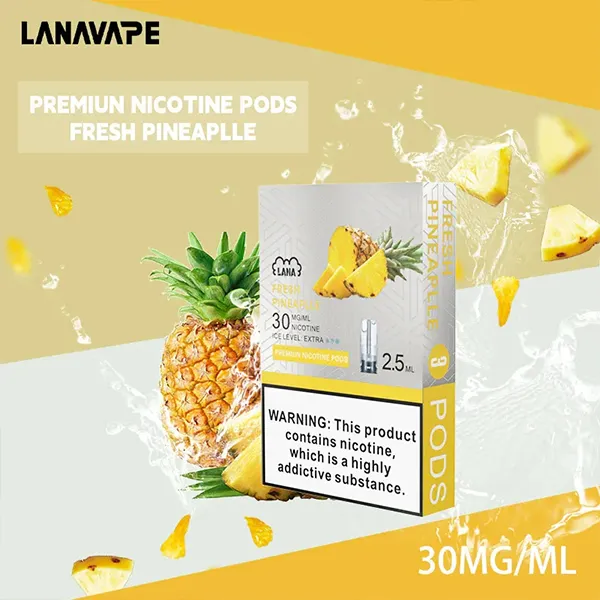 電子煙煙彈 LANA一代透明菸彈 36種口味 鳳梨