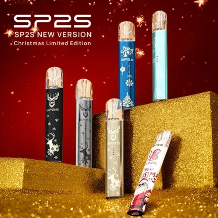 SP2S 思博瑞 聖誕限定款 一代換彈式電子煙主機 鍍鈦工藝 兩檔功率調節 380mAh 鋁合金+PCTG 適配多品牌一代煙彈【11種顔色】